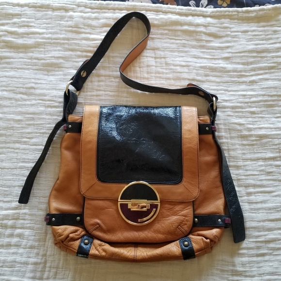 Hayden HarnettMulti Color Leather Shoulder Bag